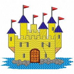 Buildings Embroidery Design 2 Buildings Embroidery Design 2